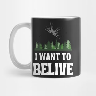 I Want to Belive - Shadow Ship - Black - Sci-Fi Mug